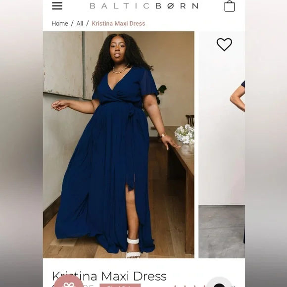 Baltic Born Kristina Dress in Navy - Picture 3 of 4